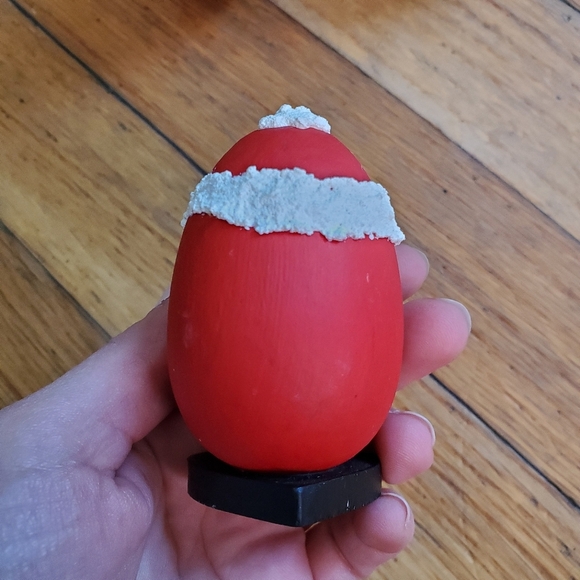 Hand painted wooden egg Santa Claus Christmas decor shelf sitters - Picture 7 of 10